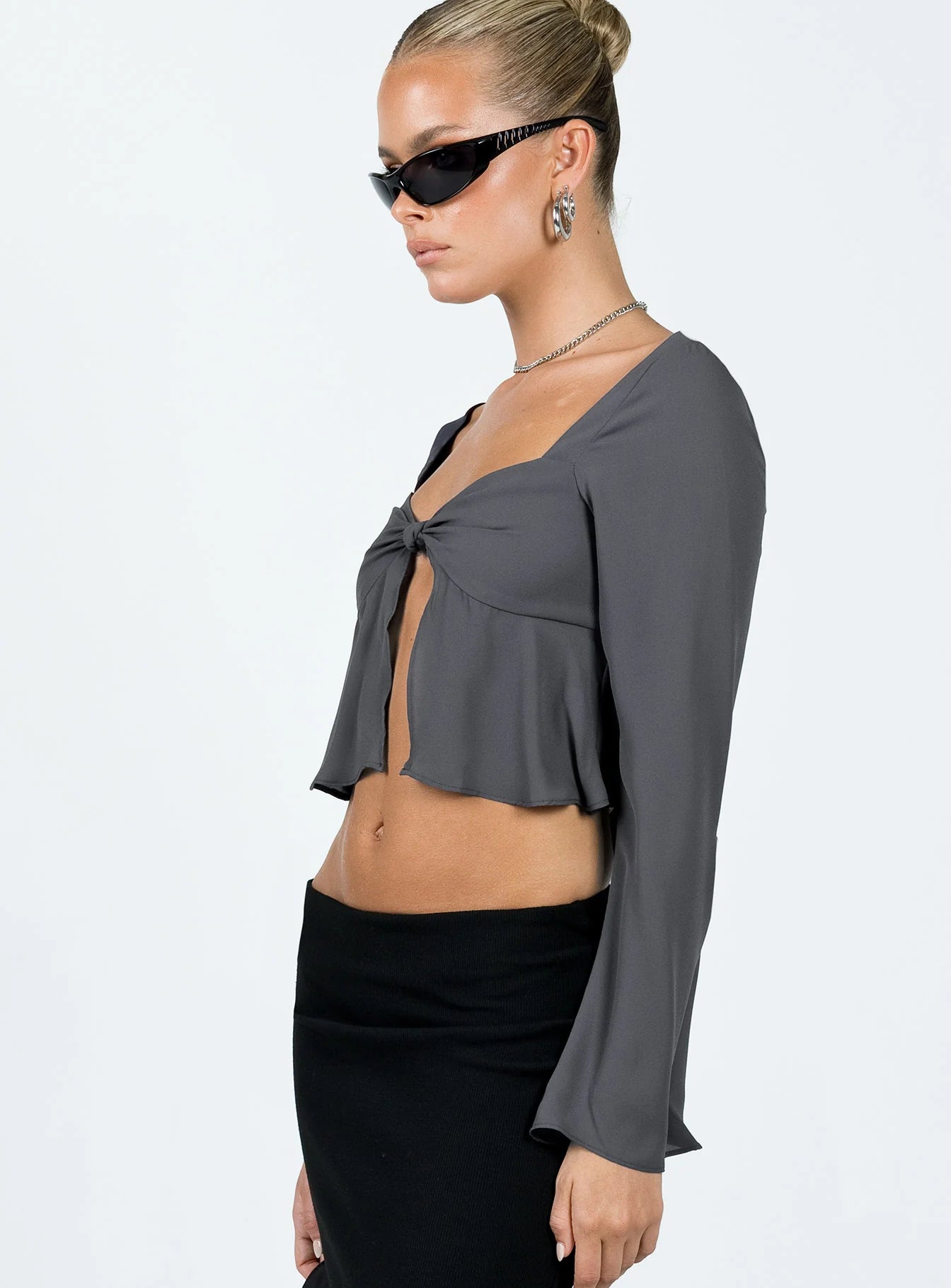 Pearwood Long Sleeve Top Slate