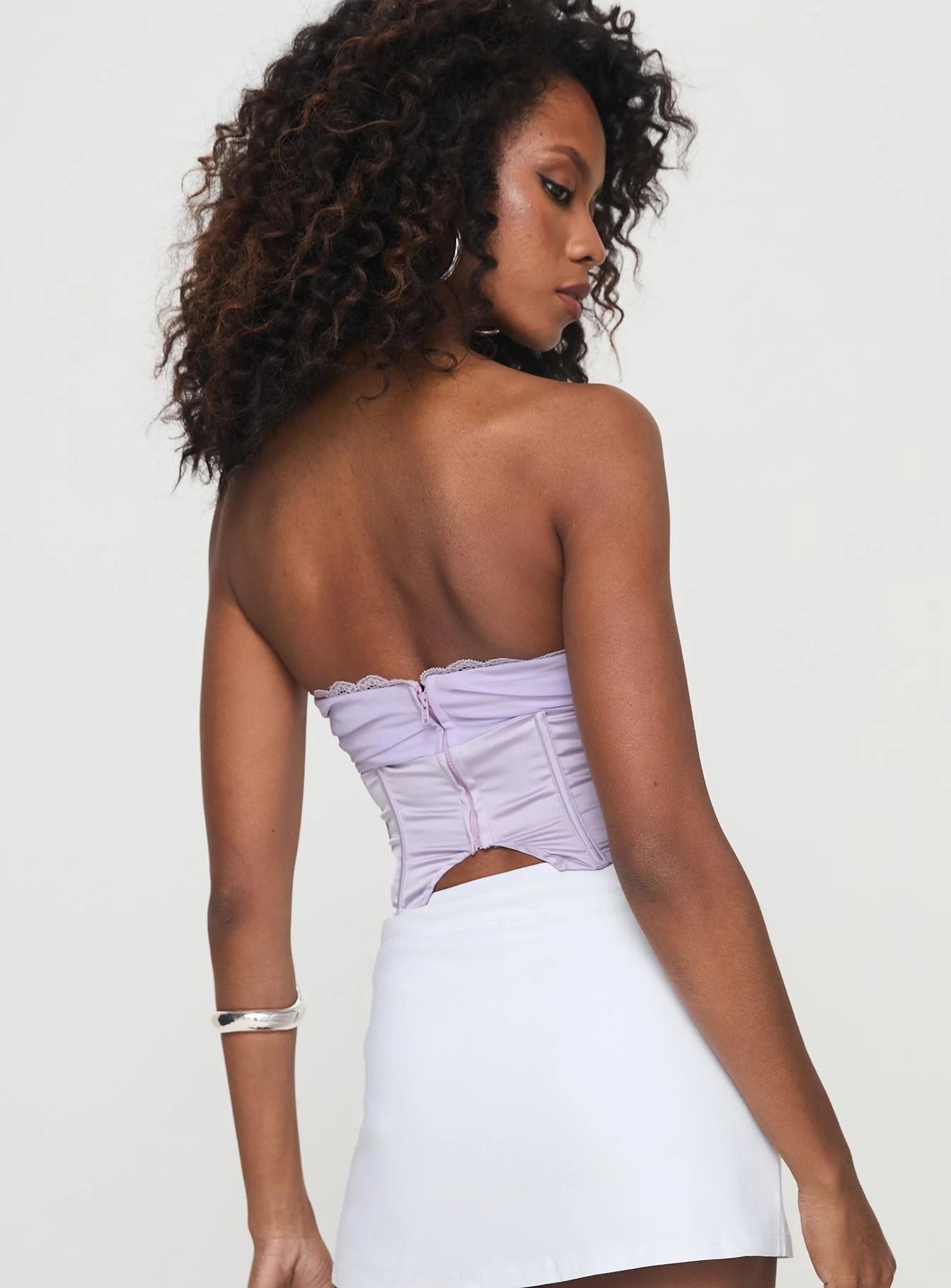 Suga Strapless Top Lilac