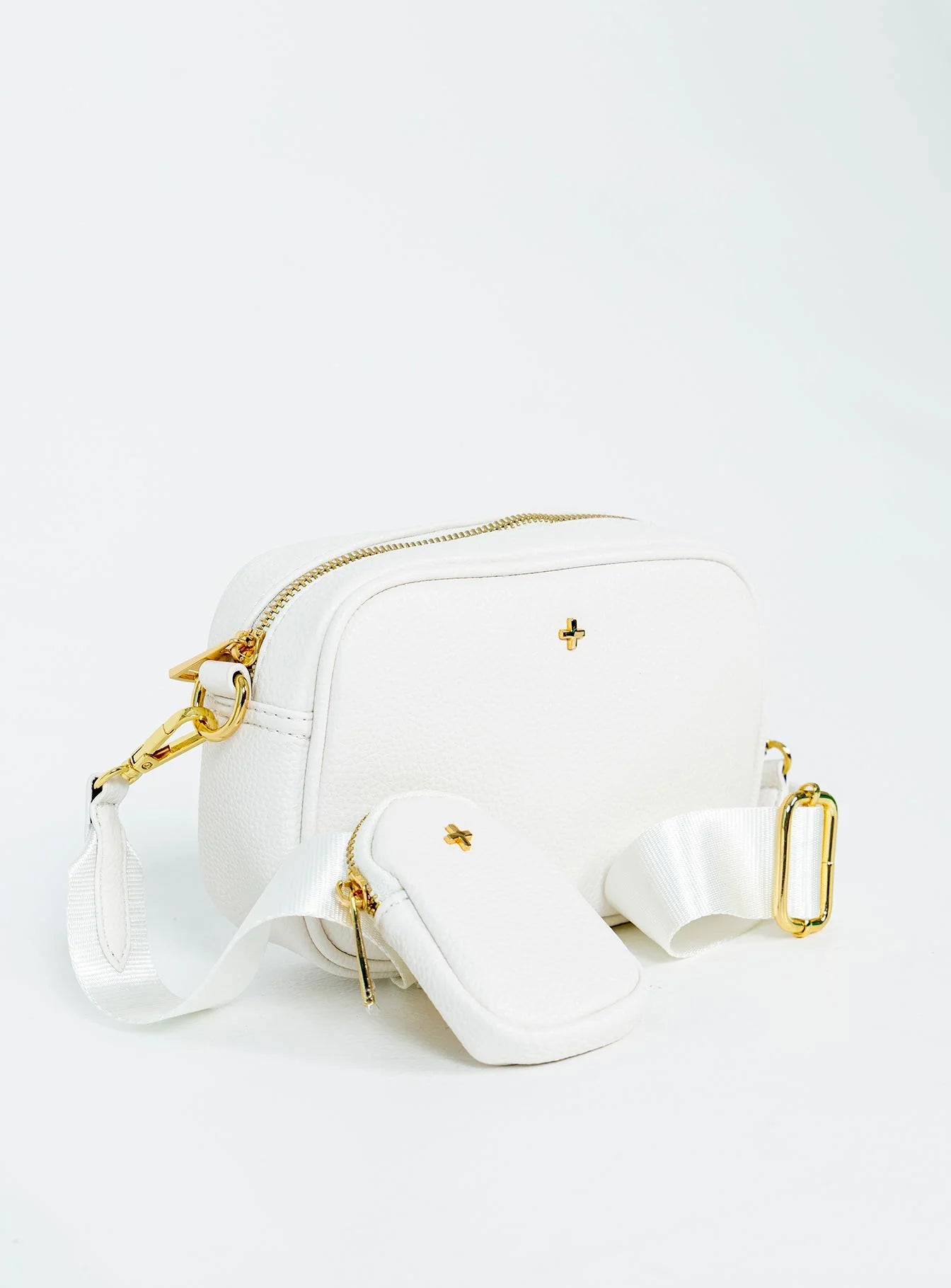 Peta & Jain Justice Bag Pebble White / Gold