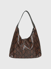 Peta & Jain Jami Slouch Bag Chocolate Snake