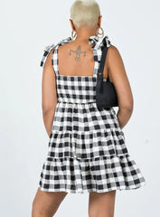 Rae Mini Dress Black / White