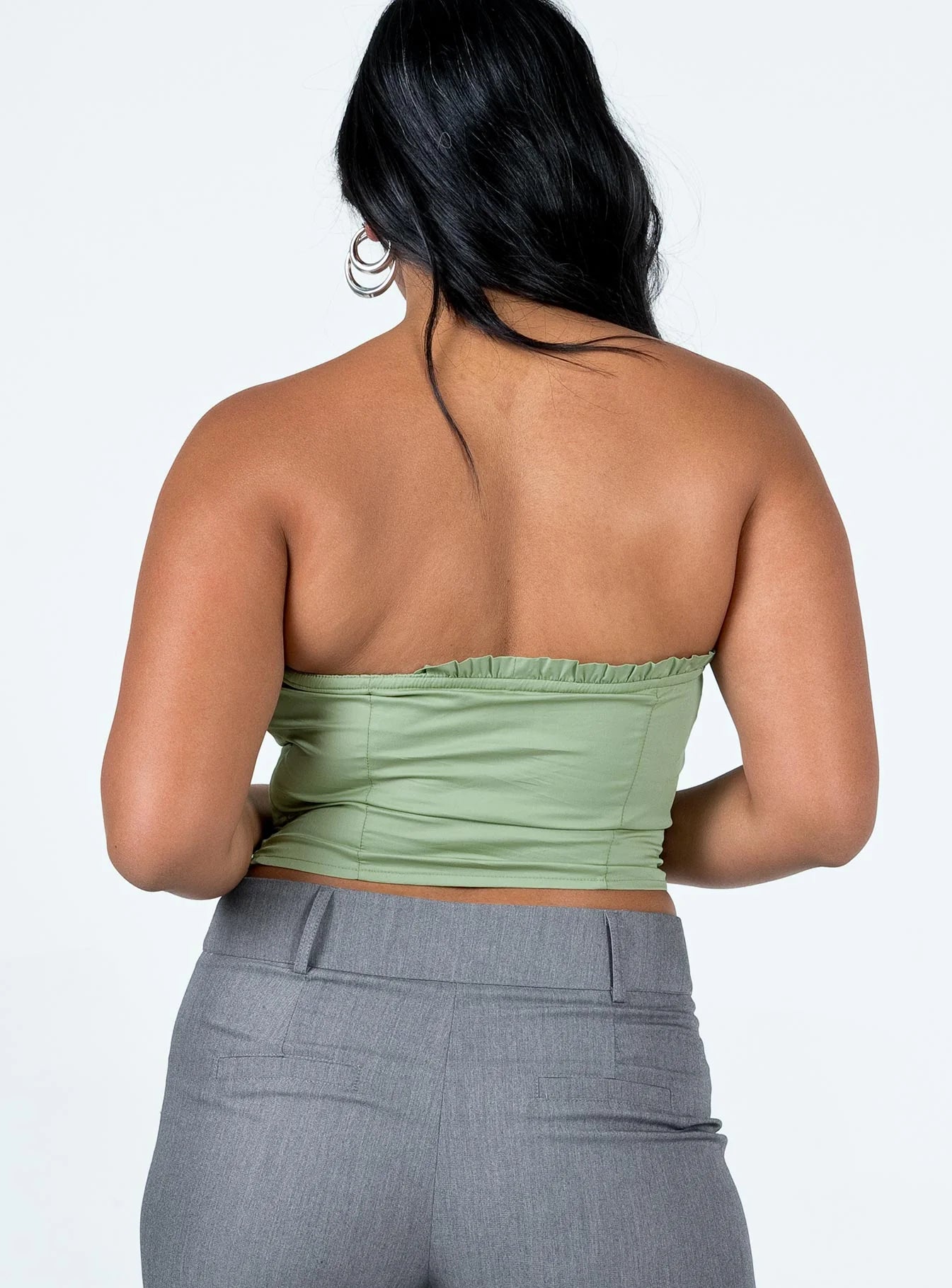 Yazmin Strapless Corset Green