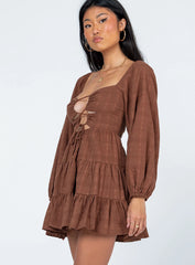 Campbell Mini Dress Brown