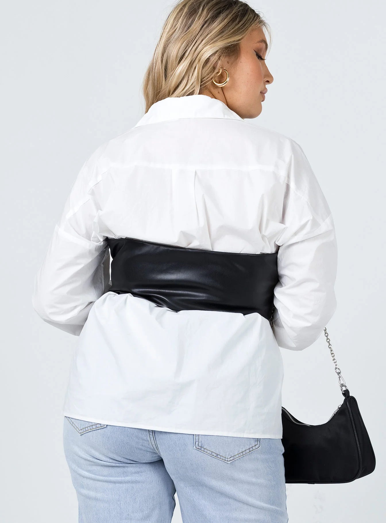 Camilla PU Bustier Black