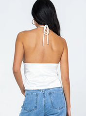 Riya Top White