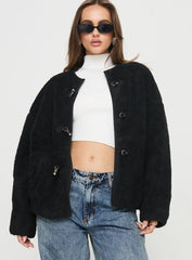 Adylic Teddy Coat Black