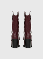 Cypress Western Boots Burgundy