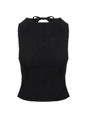 Penelopie Backless Top Black