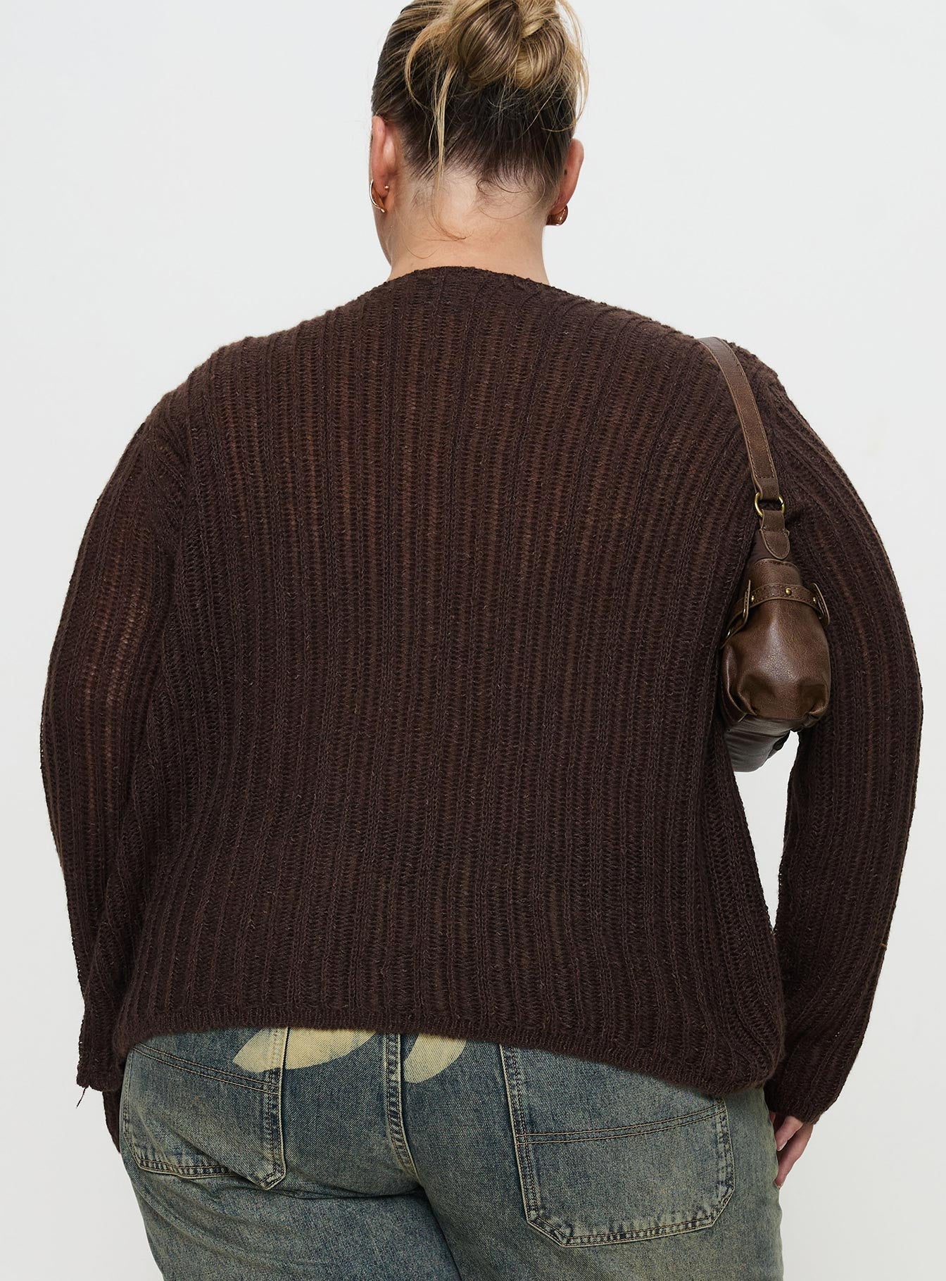 Lenker Knit Jumper Brown Curve