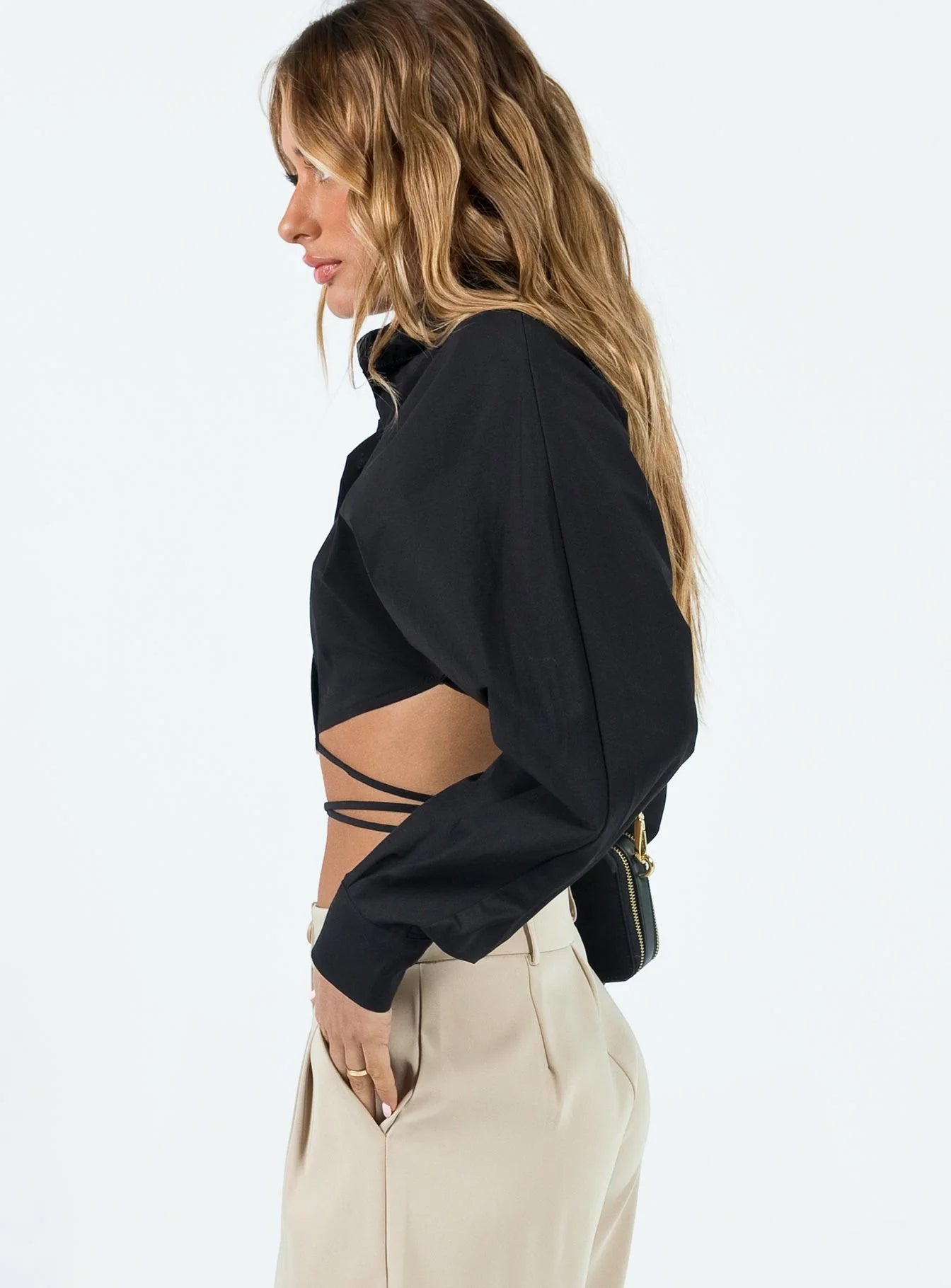 Rylen Long Sleeve Top Black