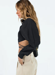Rylen Long Sleeve Top Black