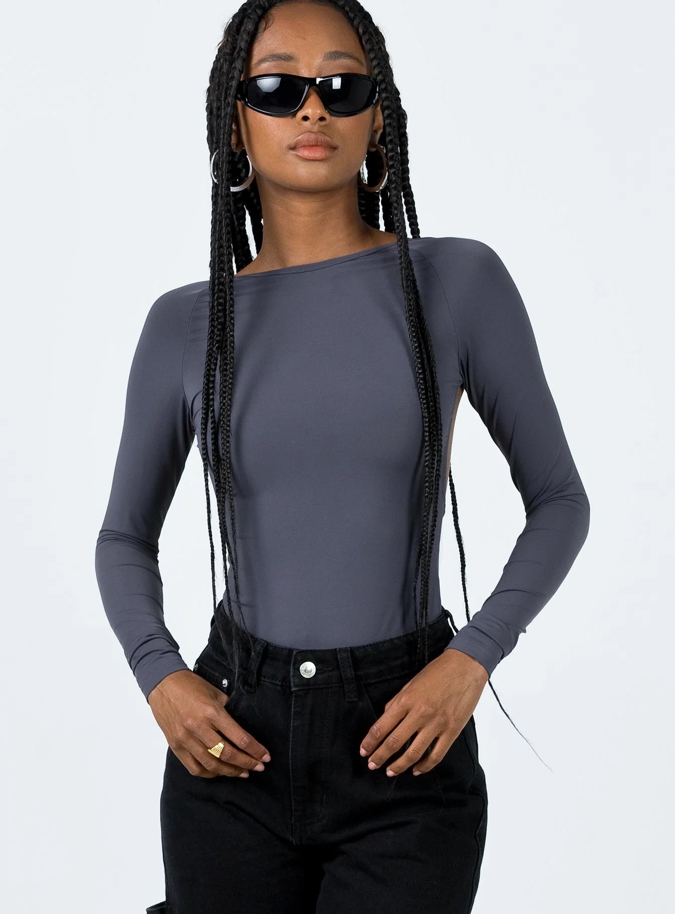 Gatewood Long Sleeve Bodysuit Slate