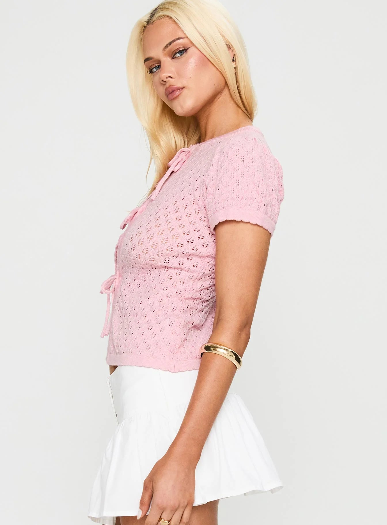 Mari Knit Top Pink