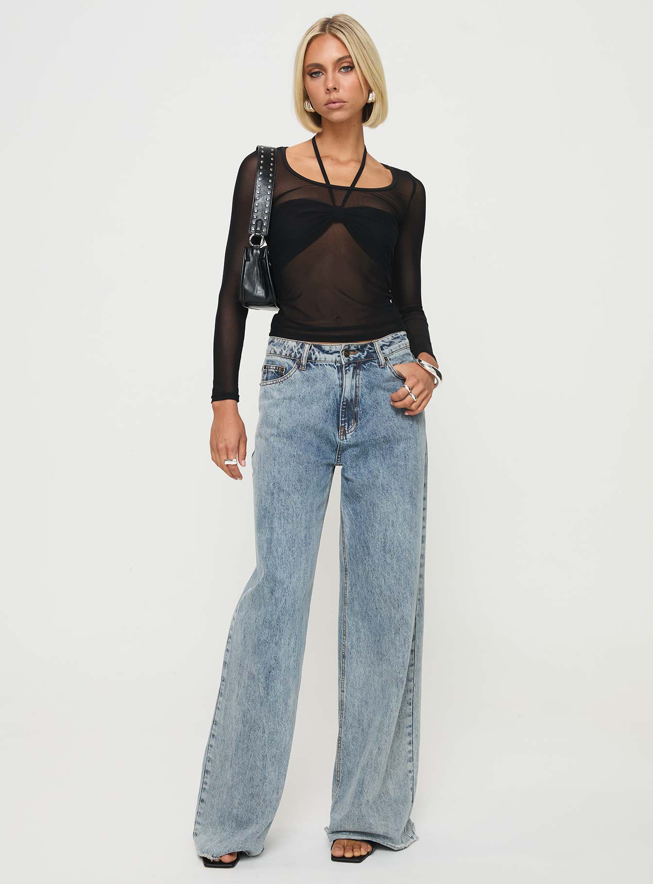 Bowsie Long Sleeve Top Black