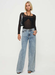 Bowsie Long Sleeve Top Black