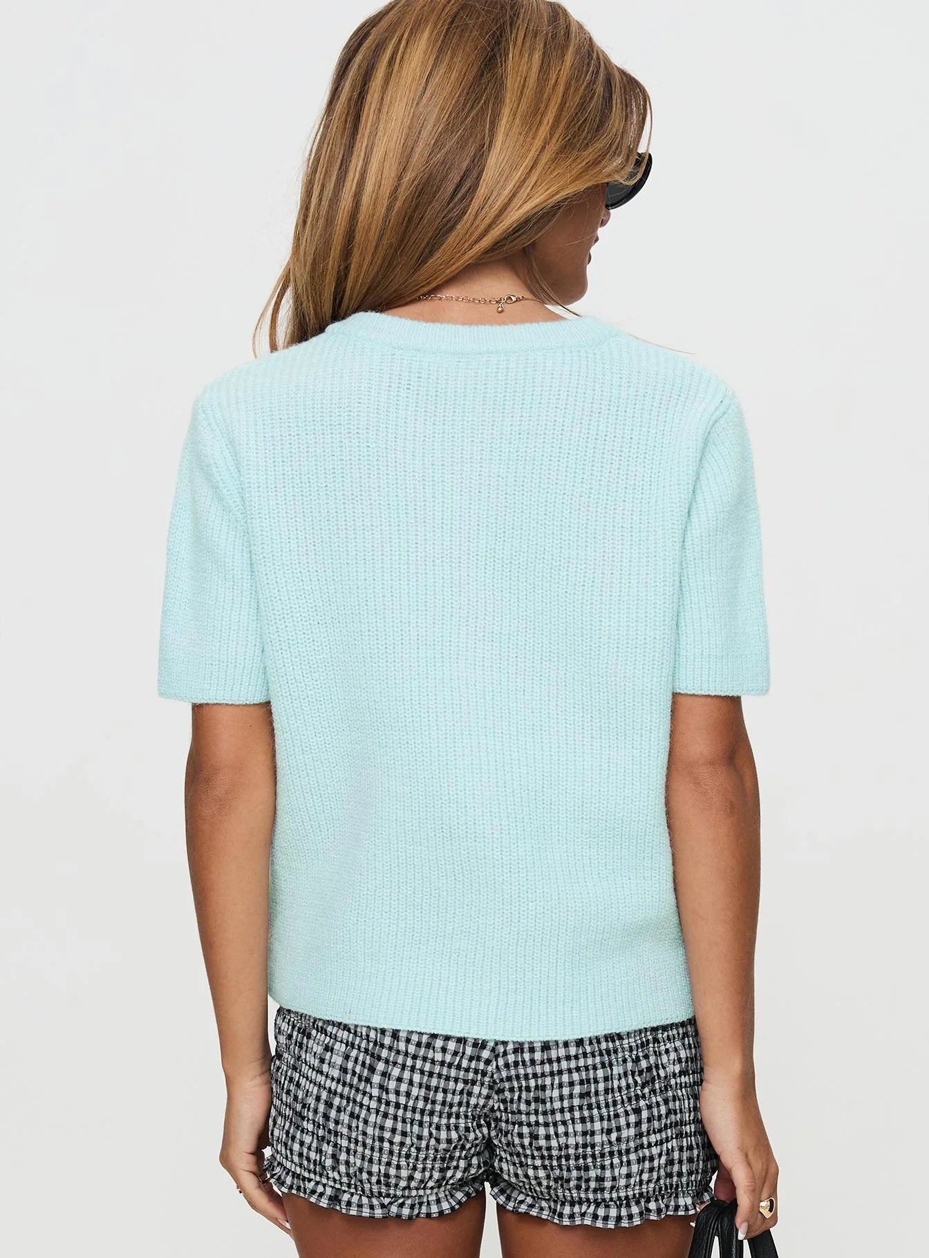 Wait A Lifetime Short Sleeve Cardigan Blue