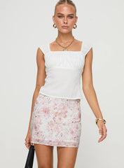 Gemelli Mini Skirt Floral