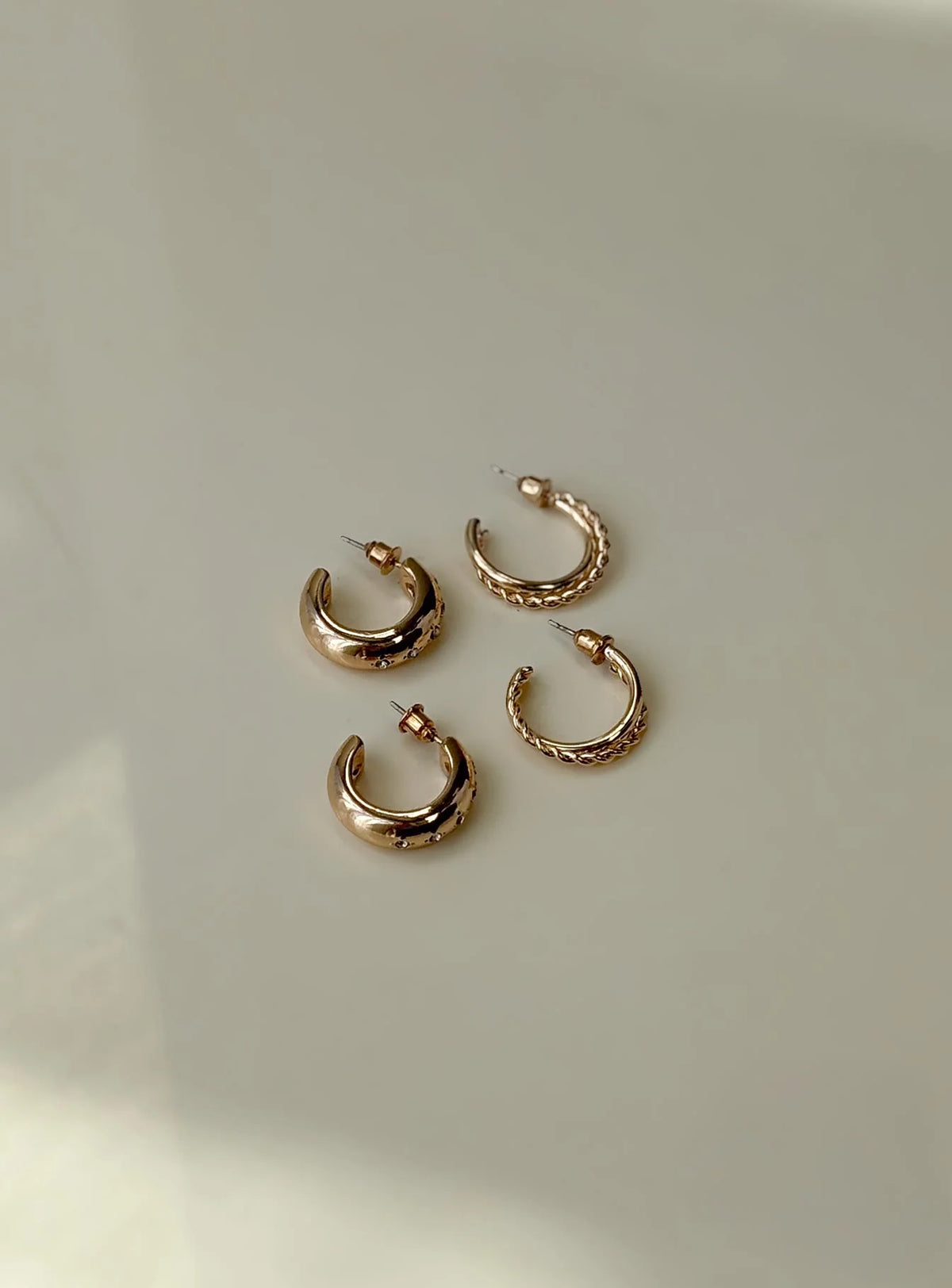 Eventually Earring Set Gold