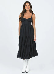 Joella Midi Dress Black
