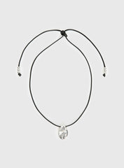 Mayve Cord Necklace Silver