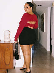 Koslo Bolero Top Red Curve