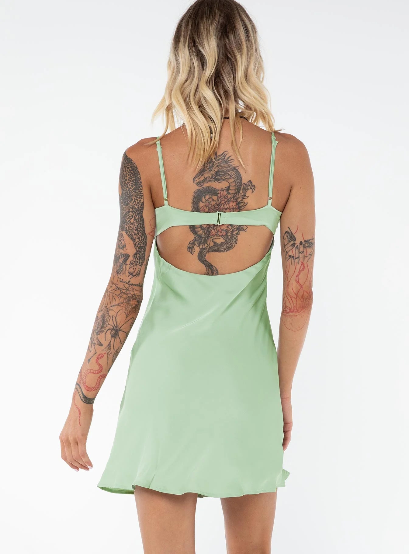 Moniz Mini Dress Sage Tall
