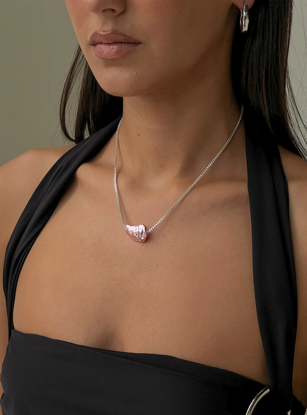 Living Large Pendant Necklace Pink