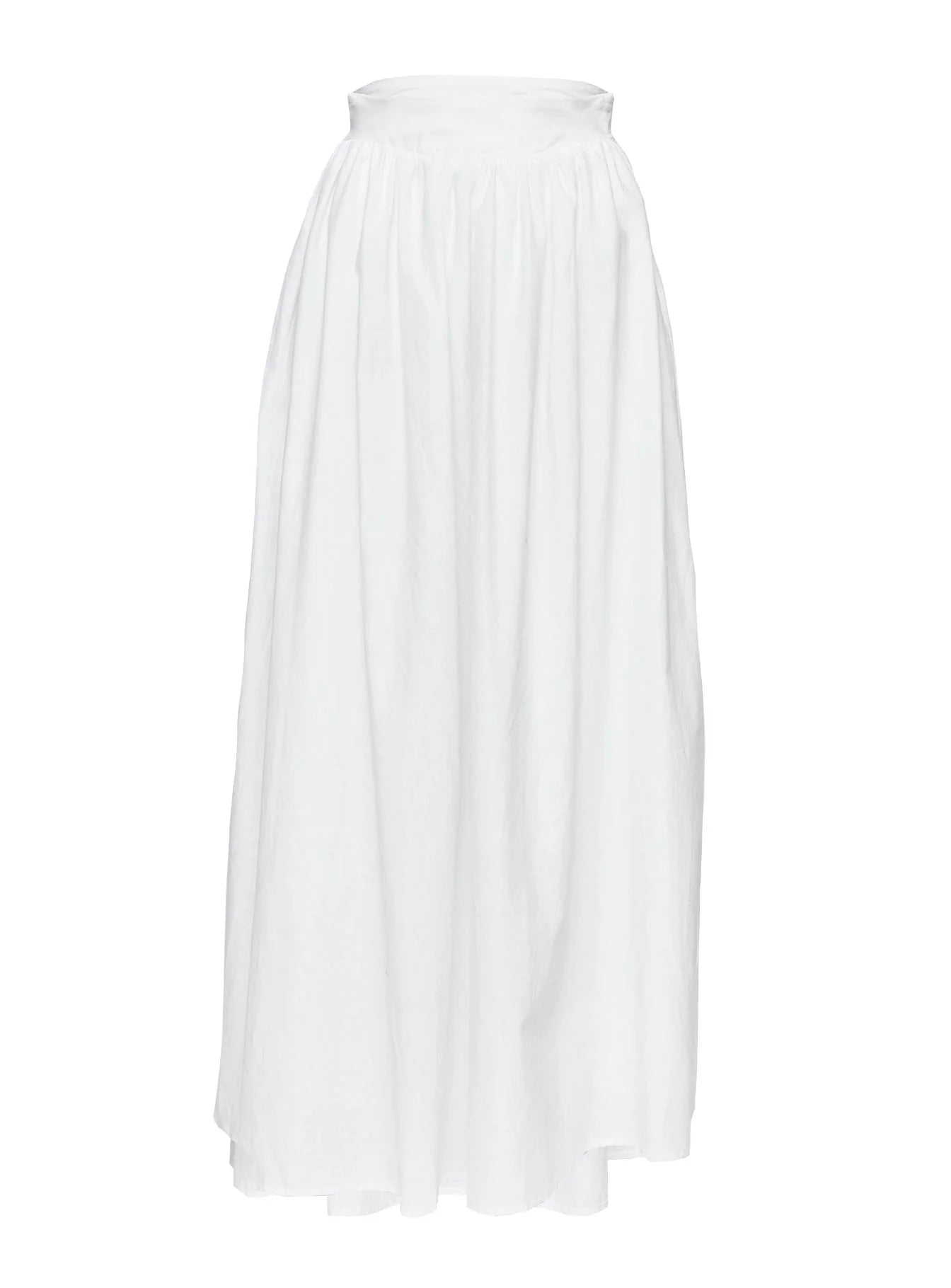 Valerio Maxi Skirt White Curve