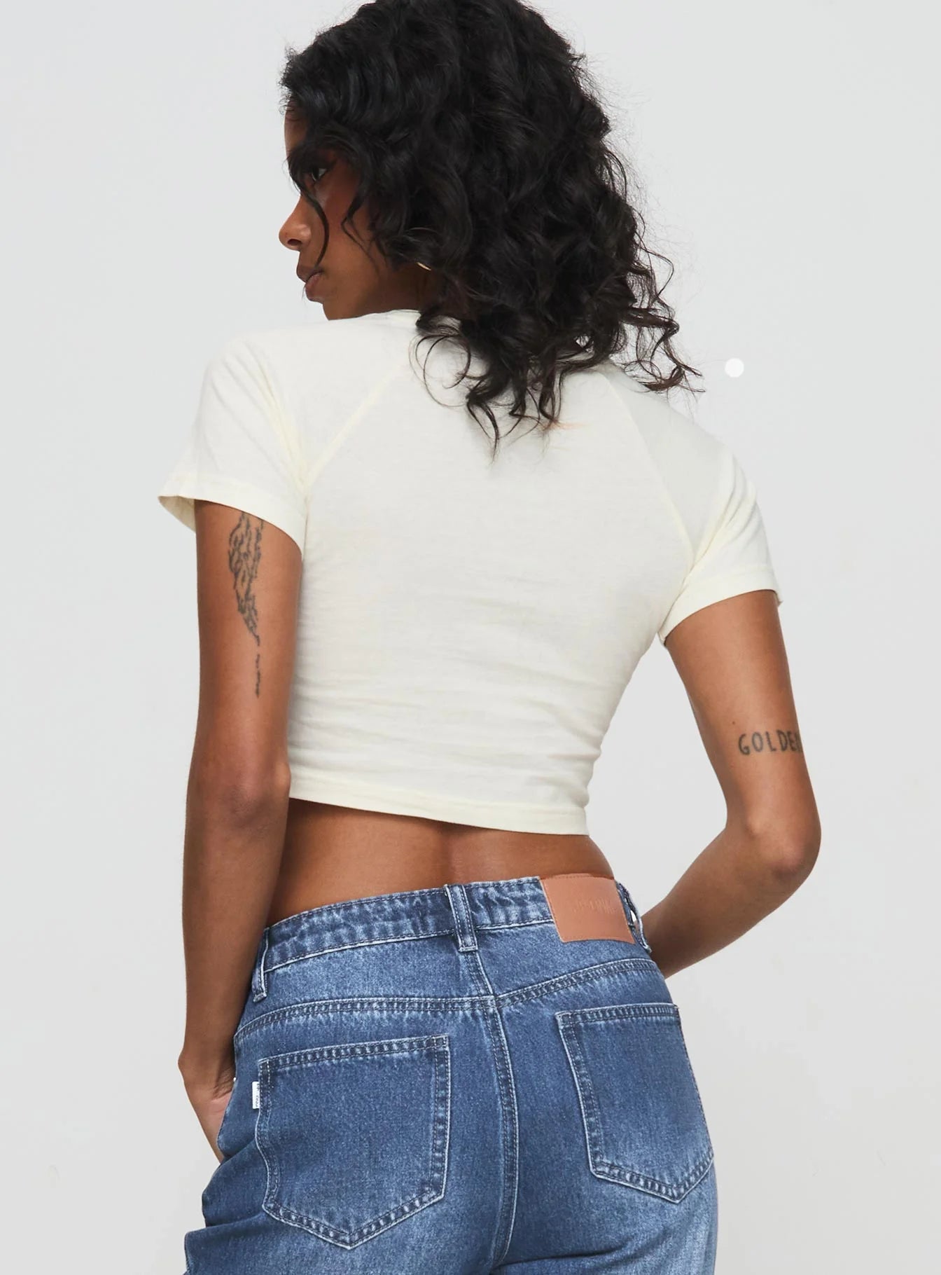 Champ Motors Baby Tee White