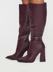 Keeley Boots Matte Burgundy