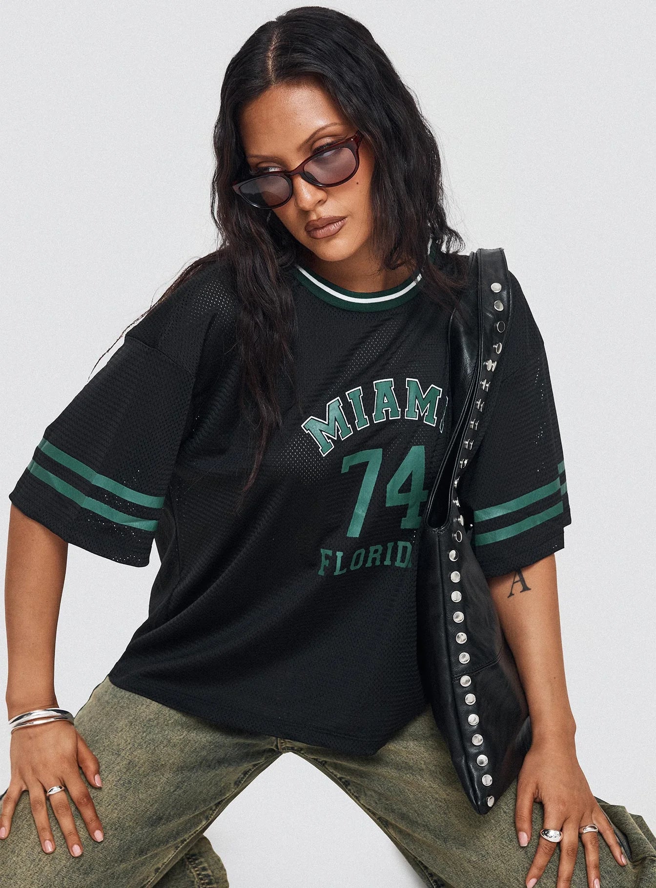 Miami 74 Top Black