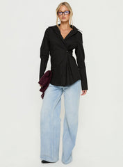 Nitsa Long Sleeve Shirt Black