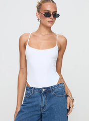 All Tied Up Bodysuit White