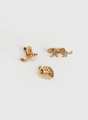 Zaylina Heart Hat Charms Gold