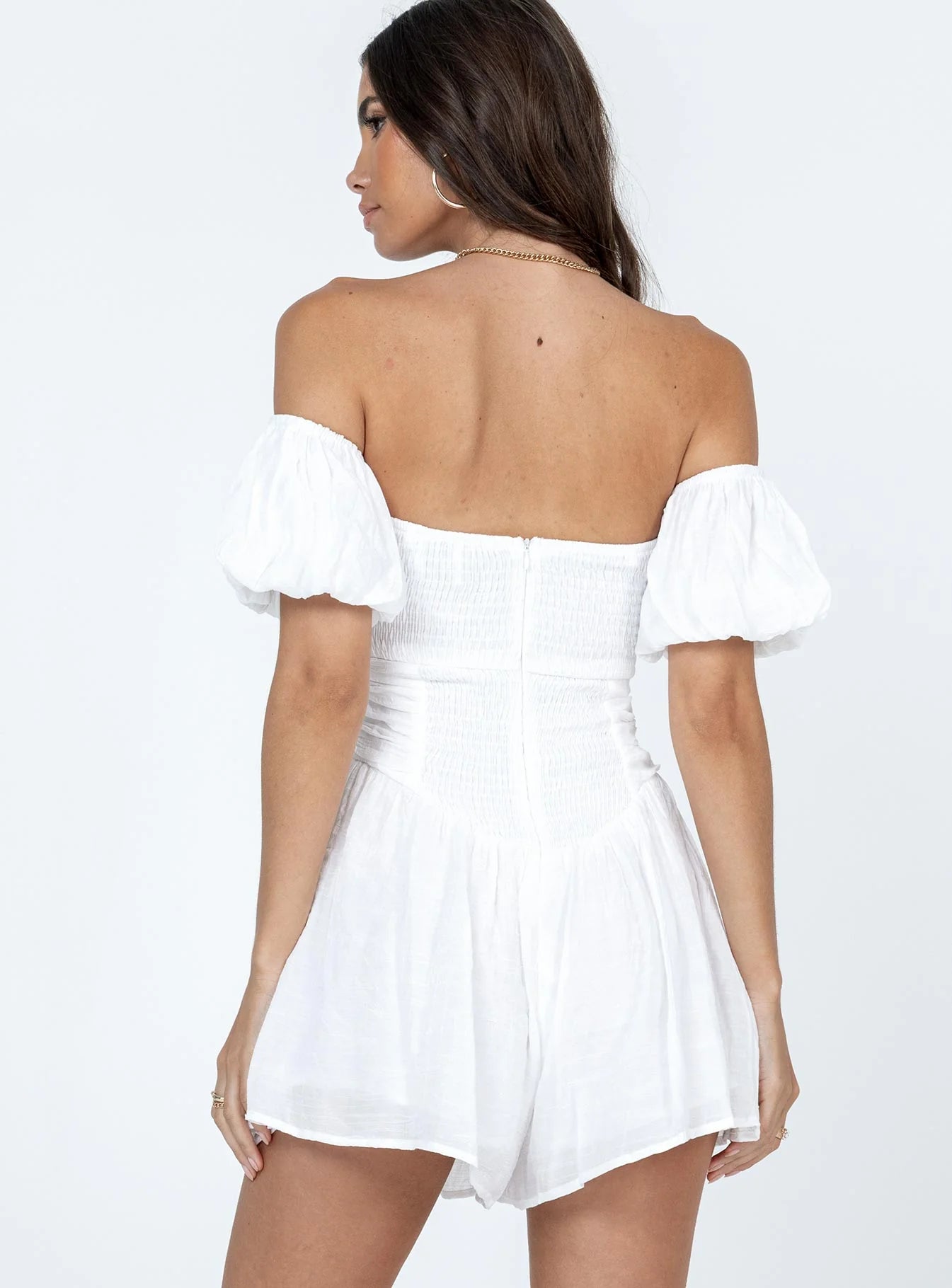 Karolina Romper White