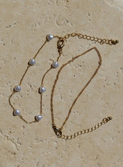 Sakina Pearl Anklet Pack Gold
