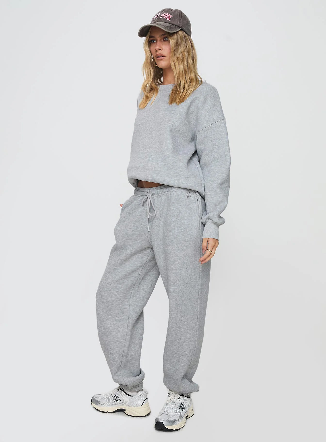 Dream Fleece Ankle Cuff Sweatpants Grey Marle