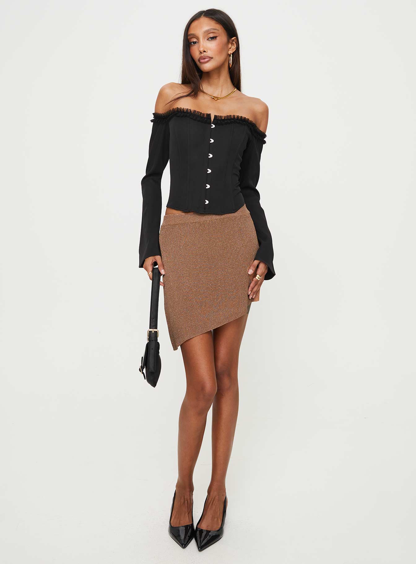 Avaah Off The Shoulder Top Black