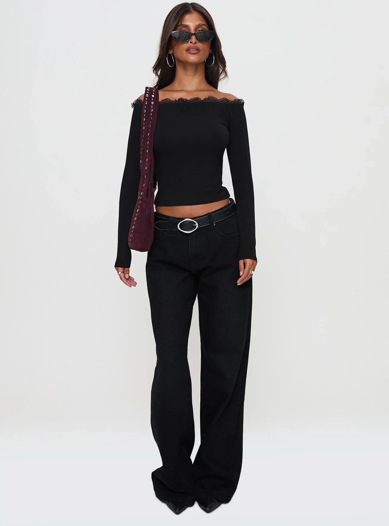 Everlong Mid Rise Straight Leg Jeans Mid Black Wash