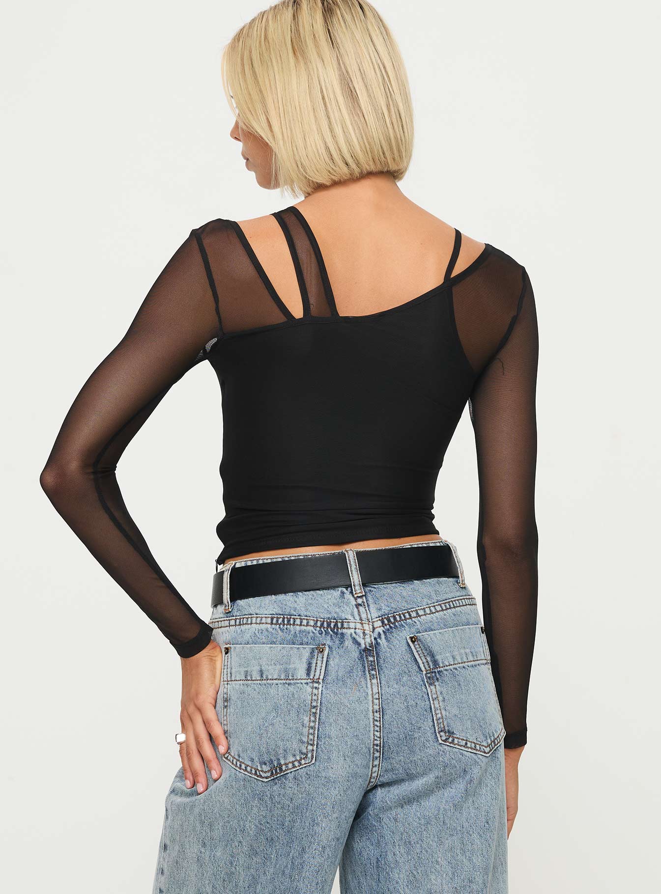 Fulfilled Long Sleeve Top Black