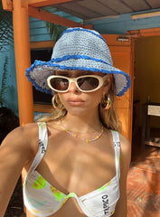 Zeldine Crochet Hat Blue