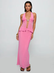 De Angelo Maxi Skirt Pink