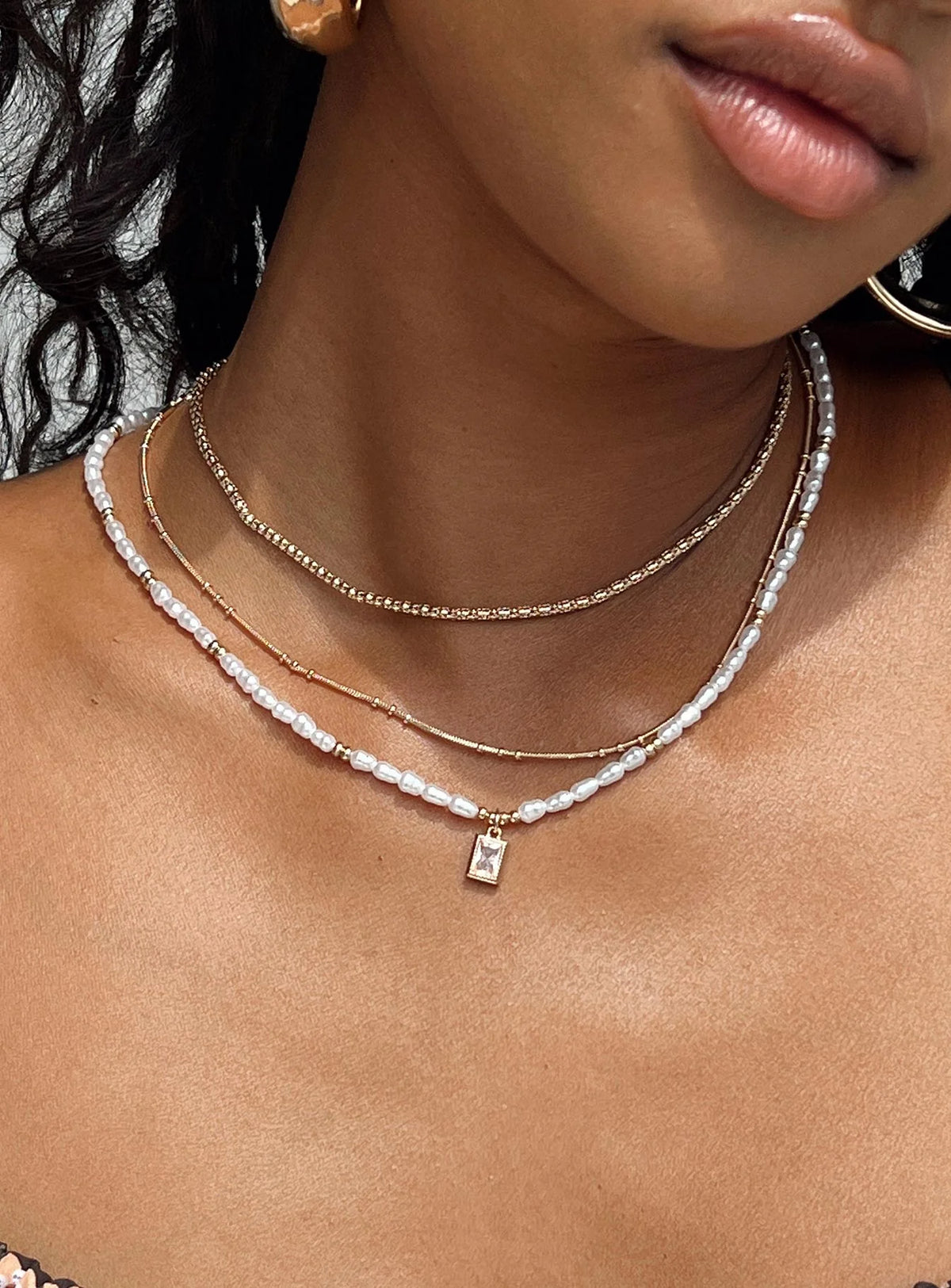 Zealy Necklace Gold / White