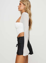 Laurie Long Sleeve Top White