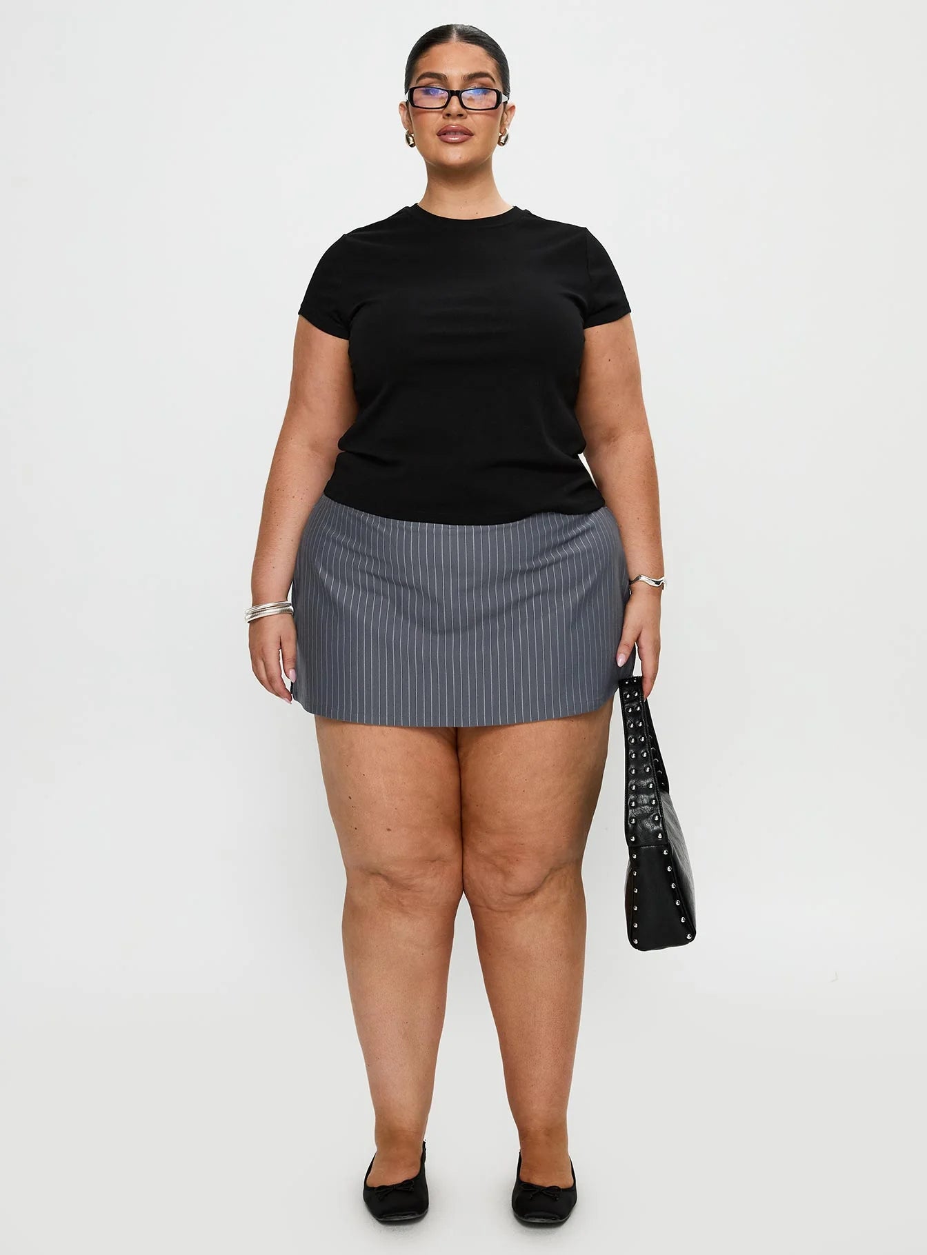 Prestige Longline Baby Tee Black Curve