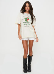 Local Produce Oversized Tee White