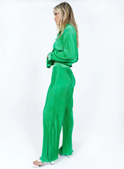 Lennix Plisse Set Green
