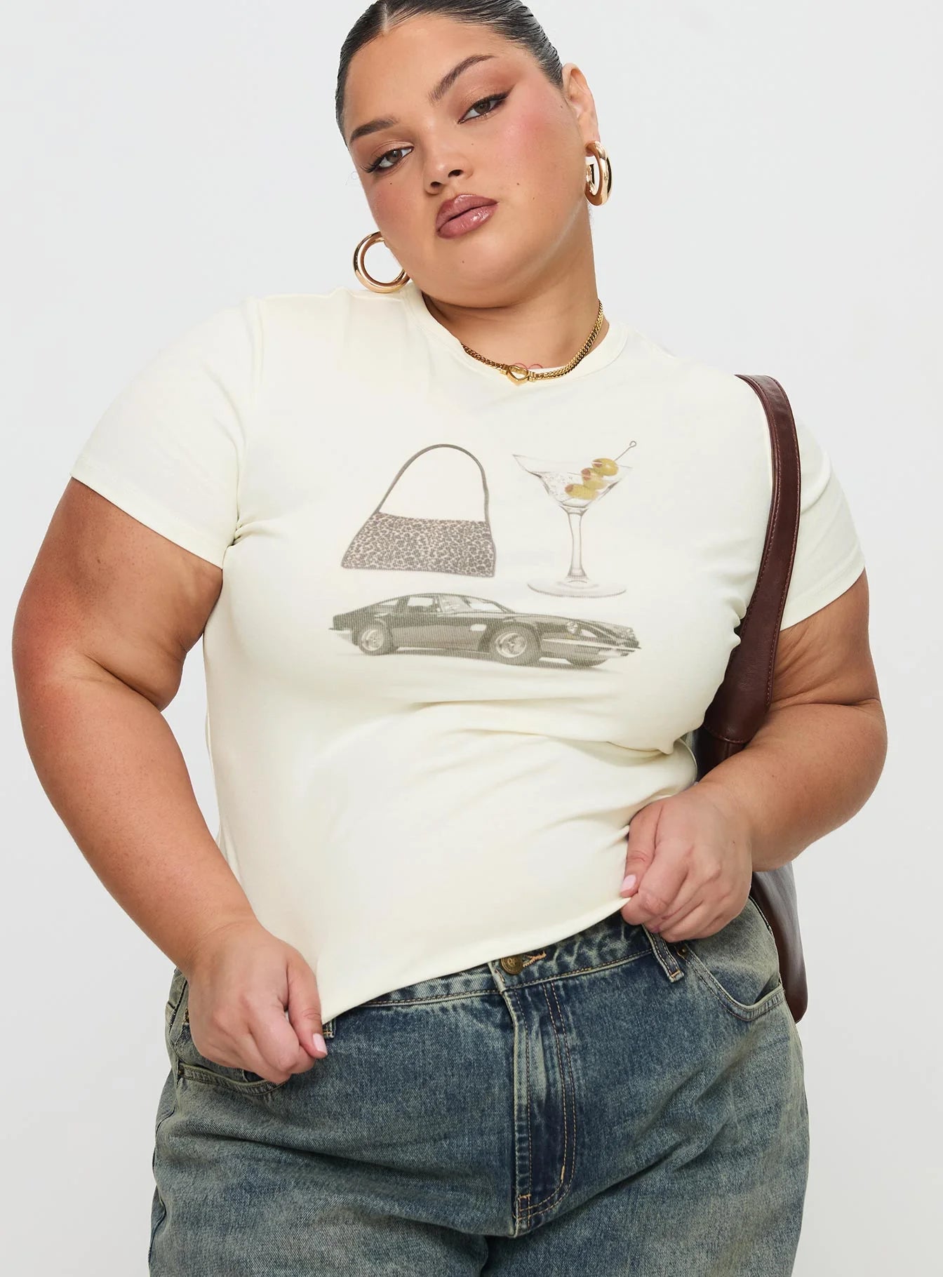Marseille Manners Graphic Top Cream