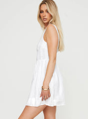 Lorinda Mini Dress White Tall