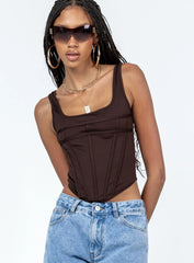 Normani Top Brown
